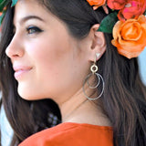 Diamond Triangle Earring