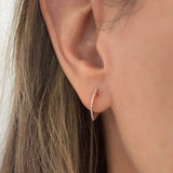 Diamond Marquise Hoop Earring