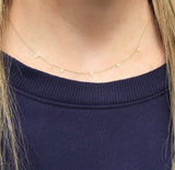 Pavé Mini Triangle Necklace