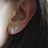 Diamond Triangle Earring