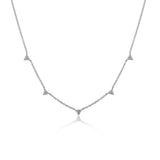 Pavé Mini Triangle Necklace