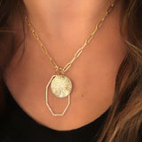Medium 14k Gold Paper Clip Chain Necklace