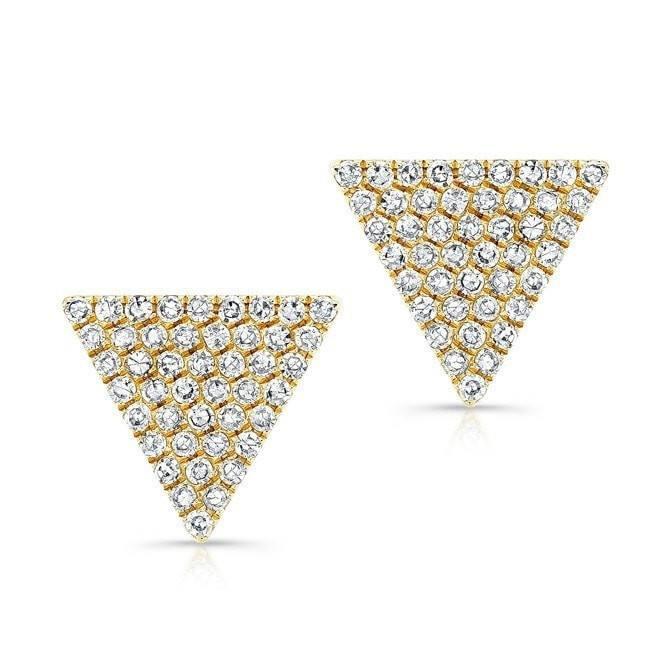 Diamond Triangle Earring
